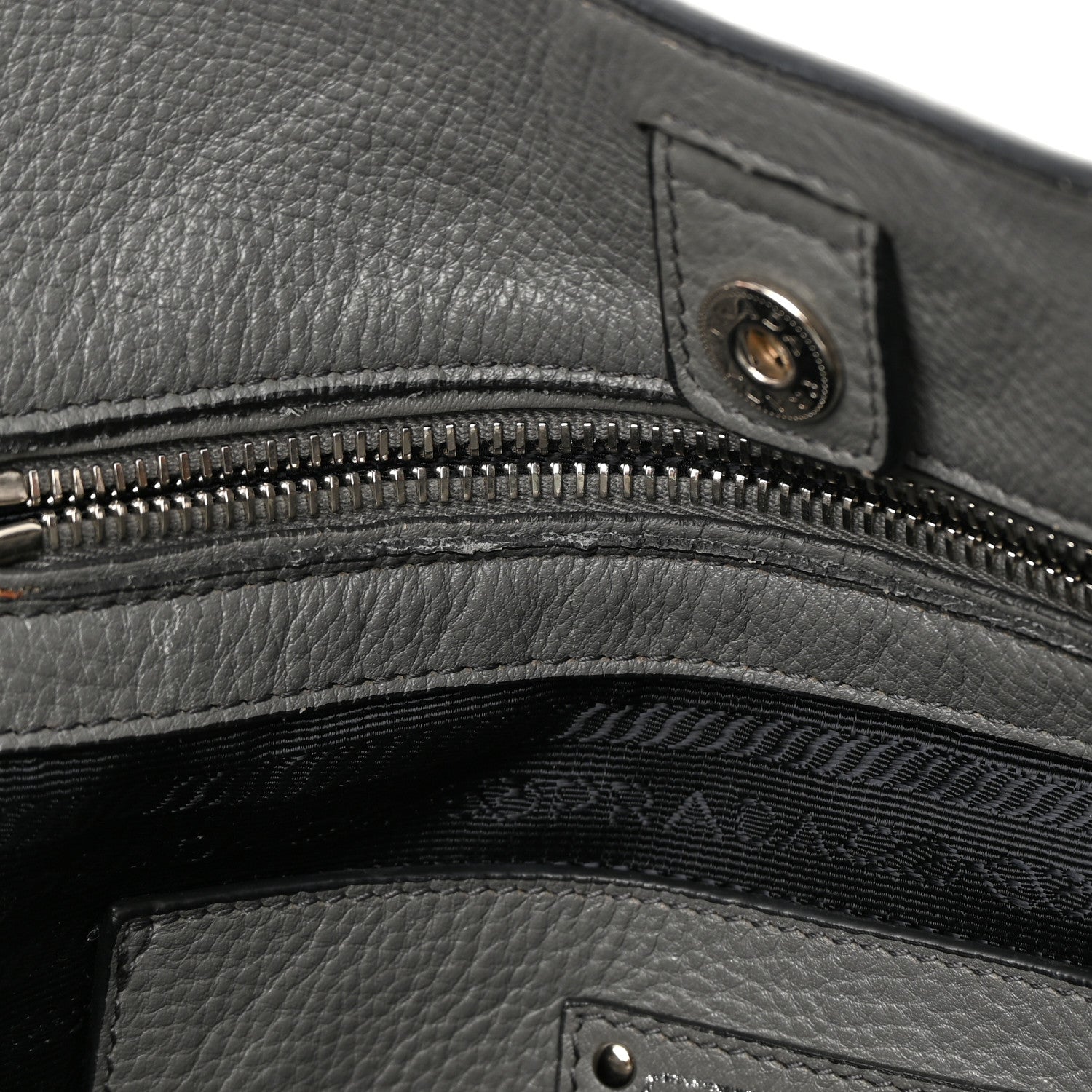 Prada Vitello Daino Side Pocket Tote Marmo 12 of 18
