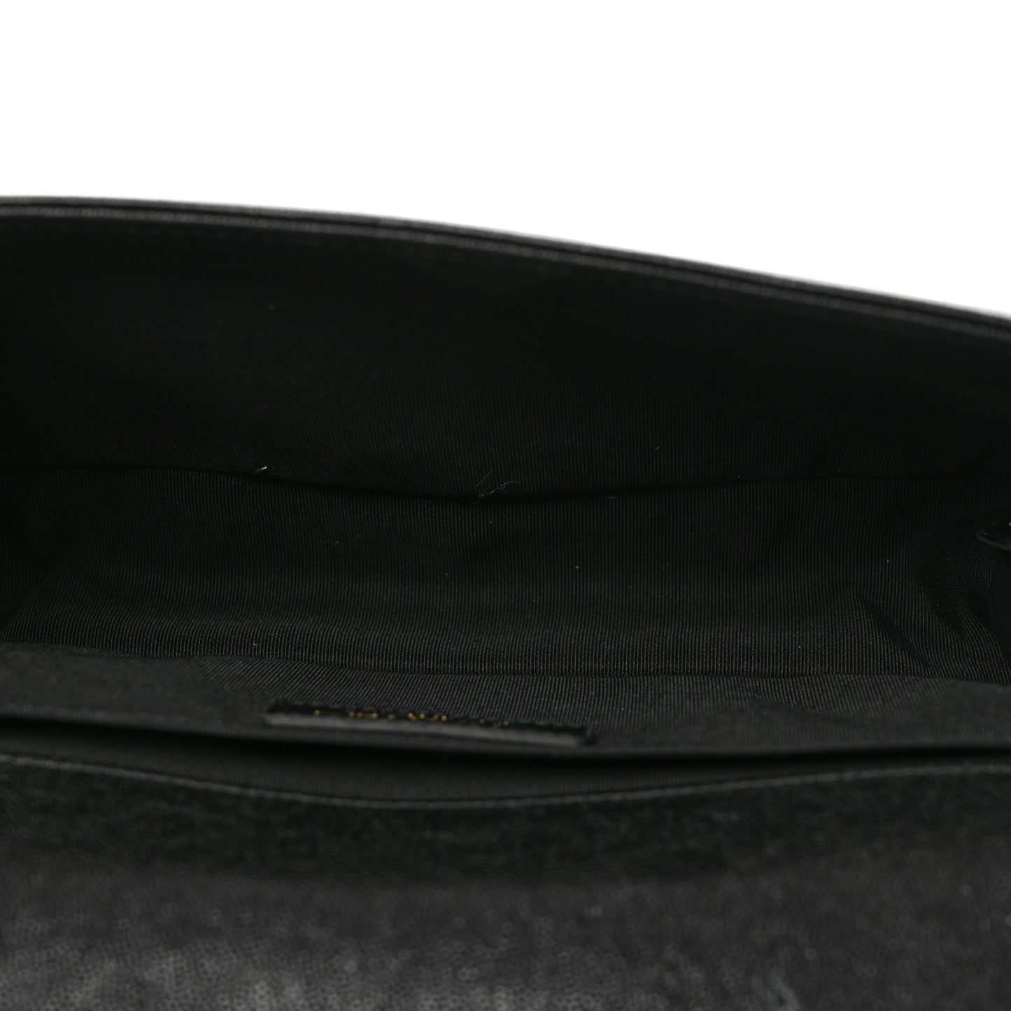 Caviar Chevron Quilted Medium Boy Flap Black