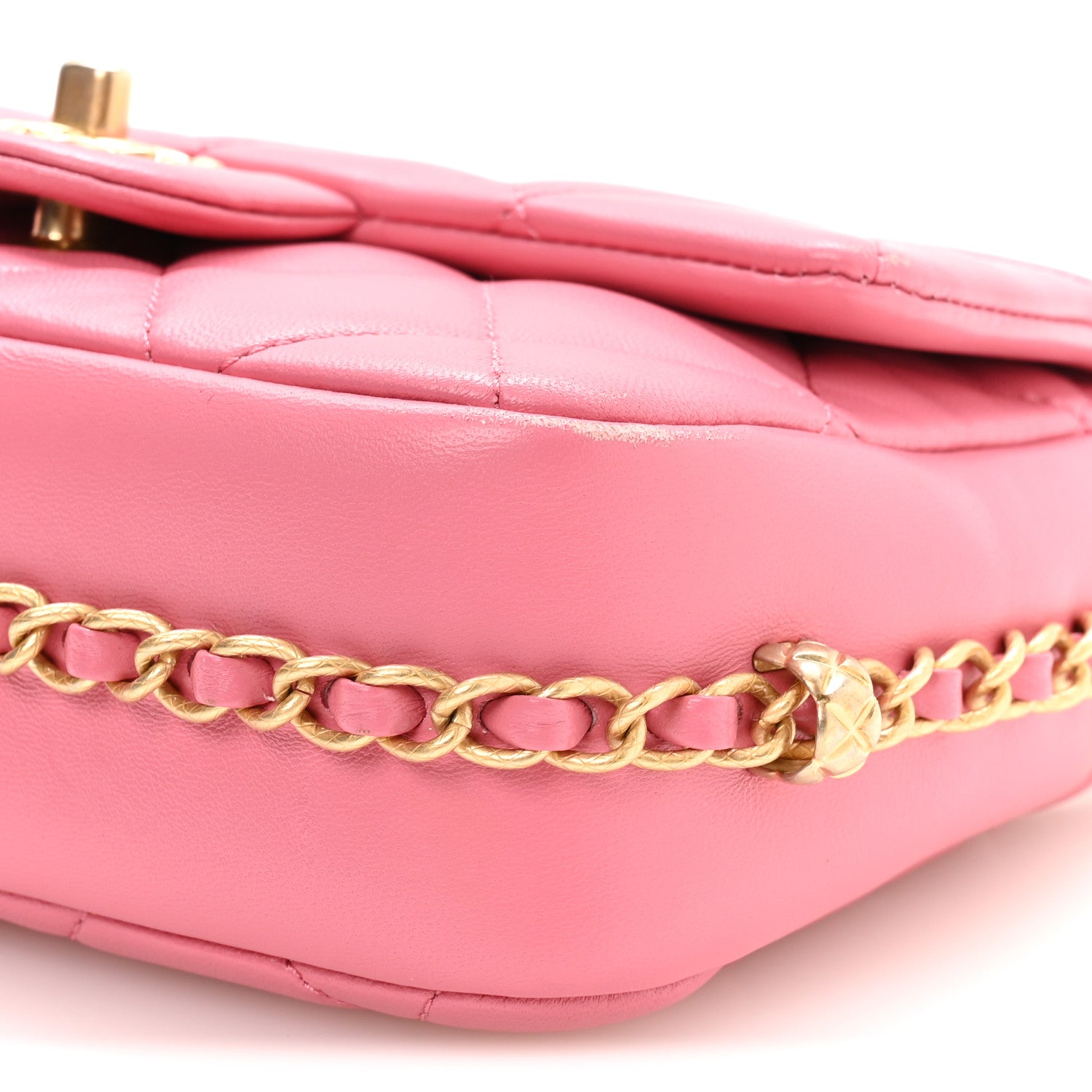 Chanel Lambskin Quilted CC Small Dynasty Flap Pink 10 of 11