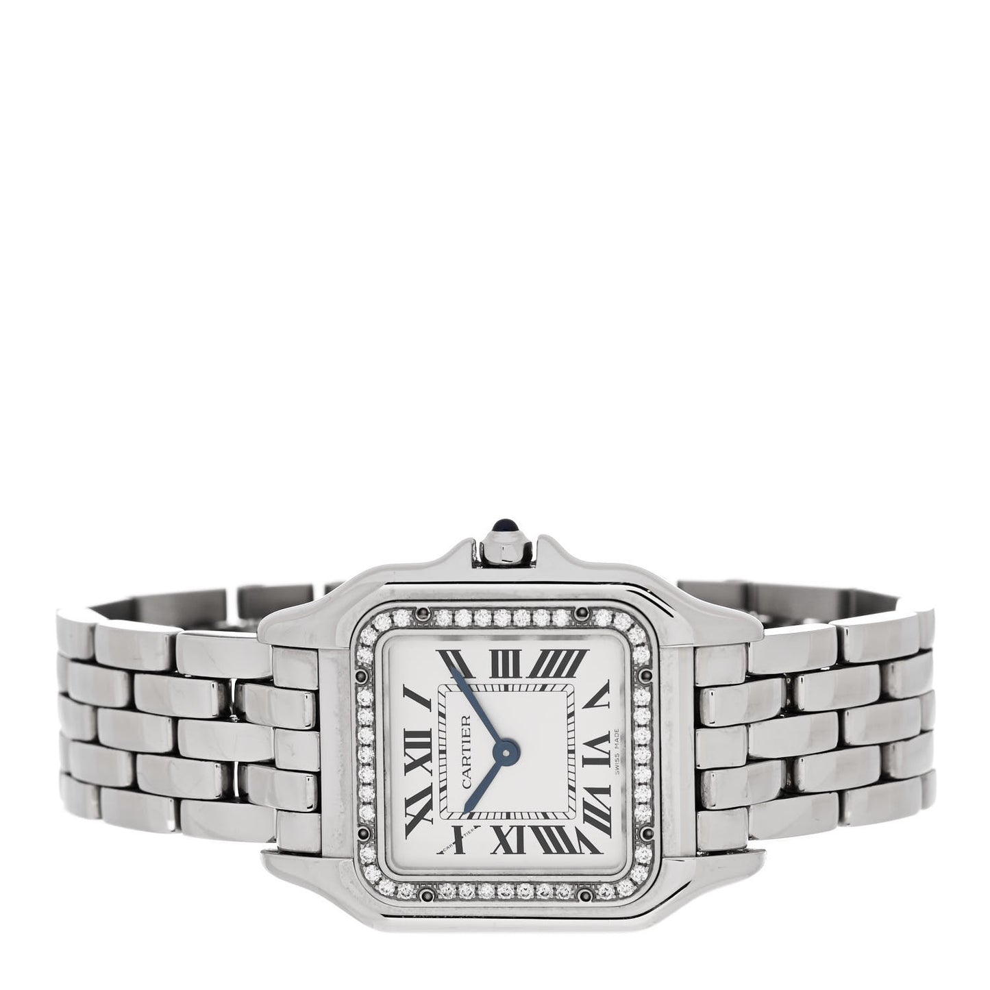 Stainless Steel Diamond 27mm Panthere Quartz Watch