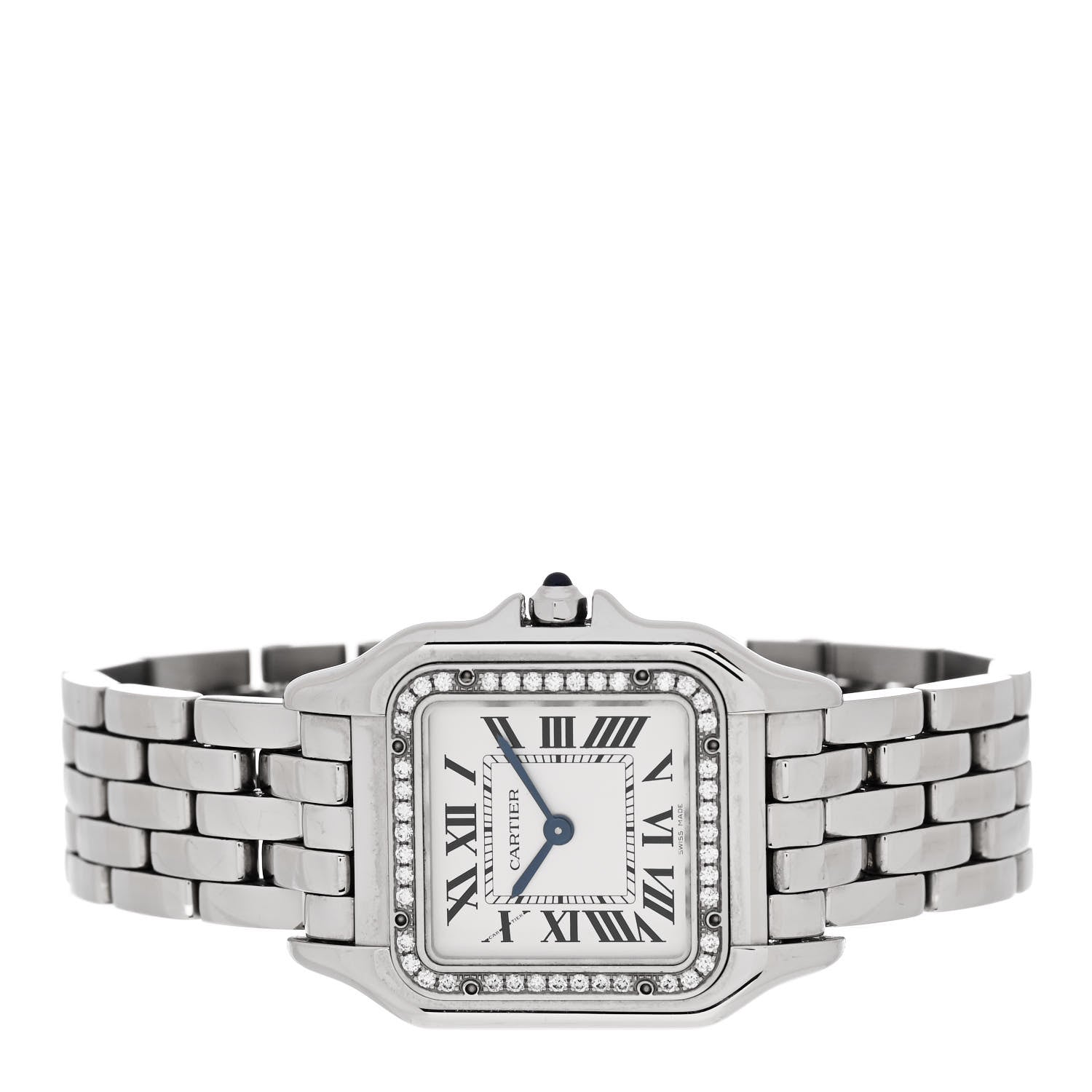 Cartier Stainless Steel Diamond 27mm Panthere Quartz Watch 2 of 5