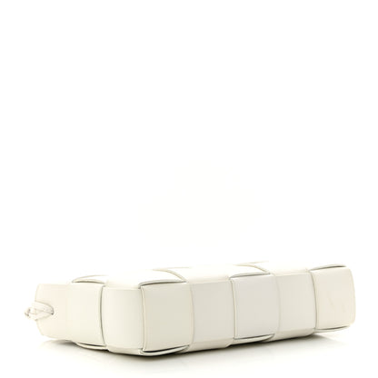 Bottega Veneta Calfskin Maxi Intrecciato Cassette Pouch On Strap Chalk 4 of 15