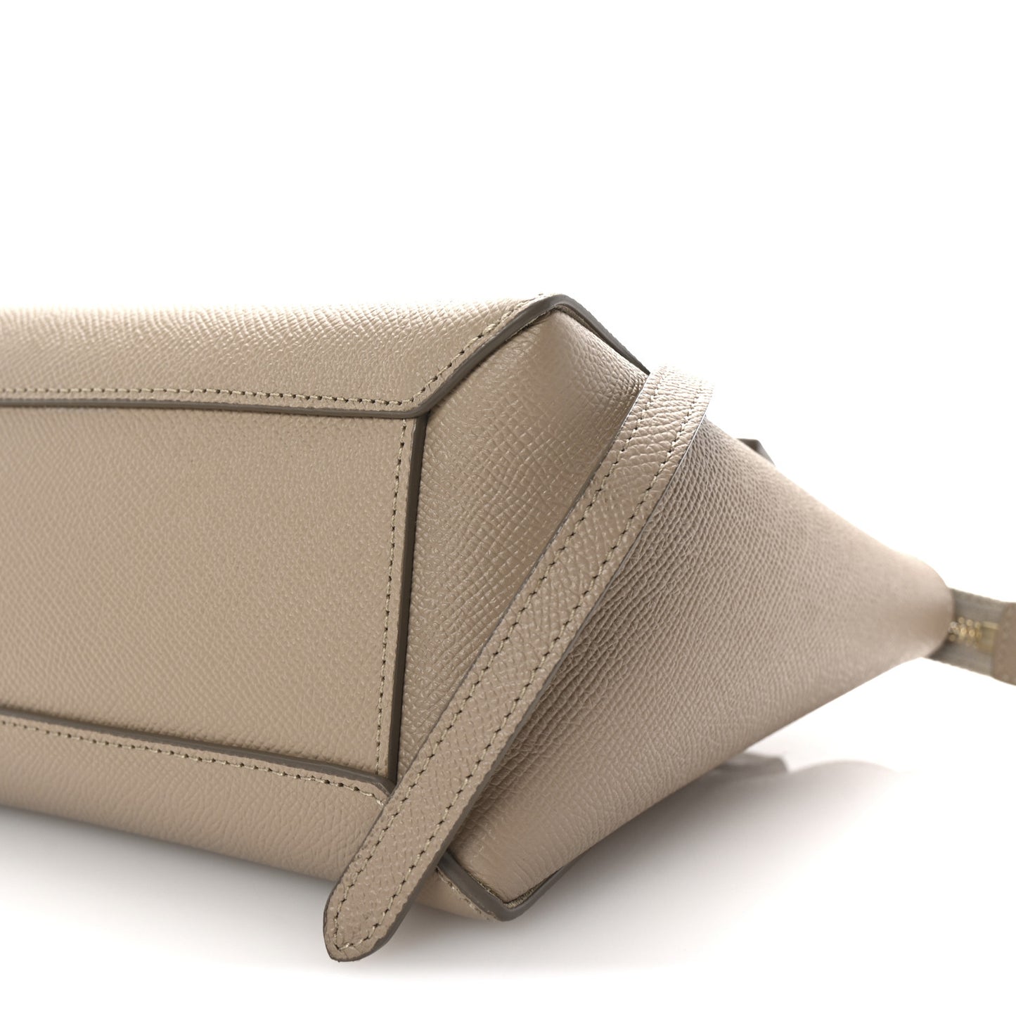 Grained Calfskin Nano Belt Bag Light Taupe