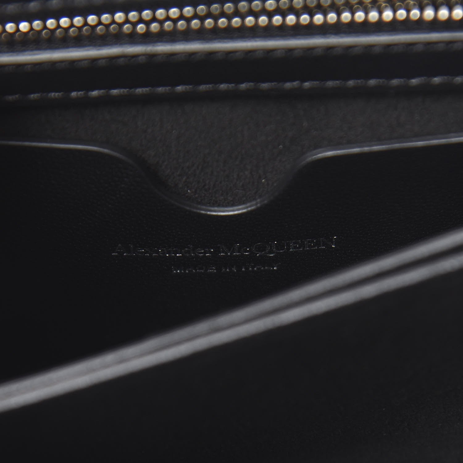 Alexander McQueen Calfskin Studded Knuckle Crossbody Bag Black 6 of 10