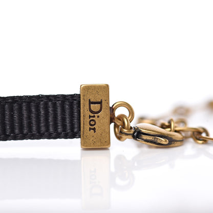 Christian Dior Grosgrain Ribbon Dio(r)evolution Choker Necklace Black 3 of 3