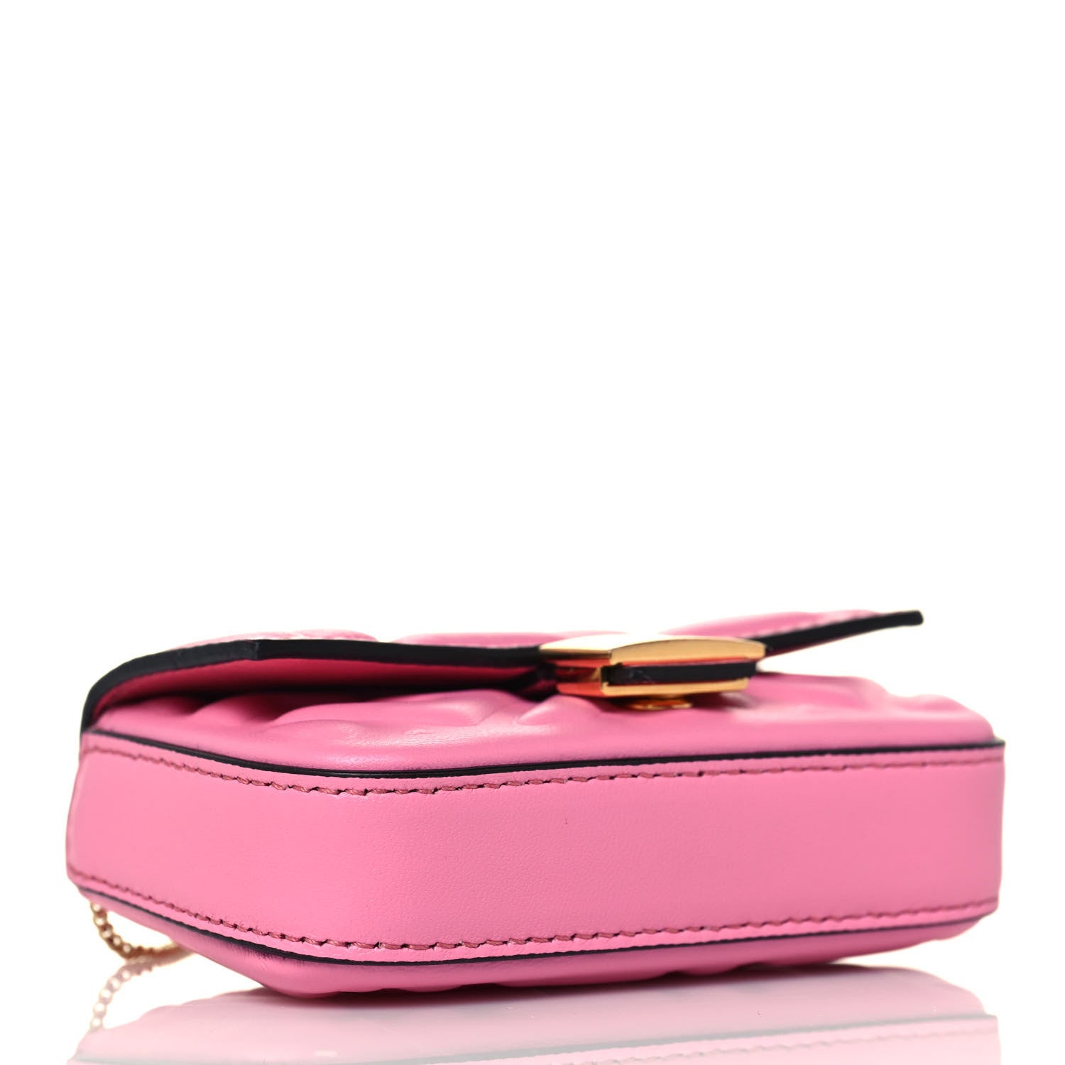 Fendi Nappa Matisse FF Embossed Nano Baguette Charm Lollypop 4 of 11