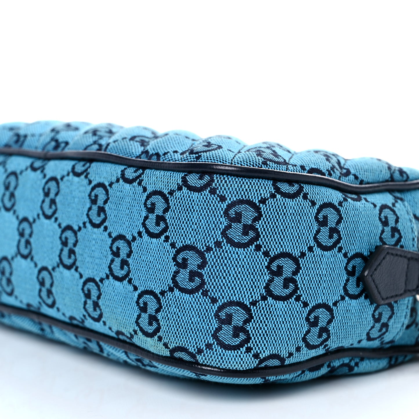 Monogram Multicolor Matelasse Diagonal Small GG Marmont Chain Shoulder Bag Light Blue