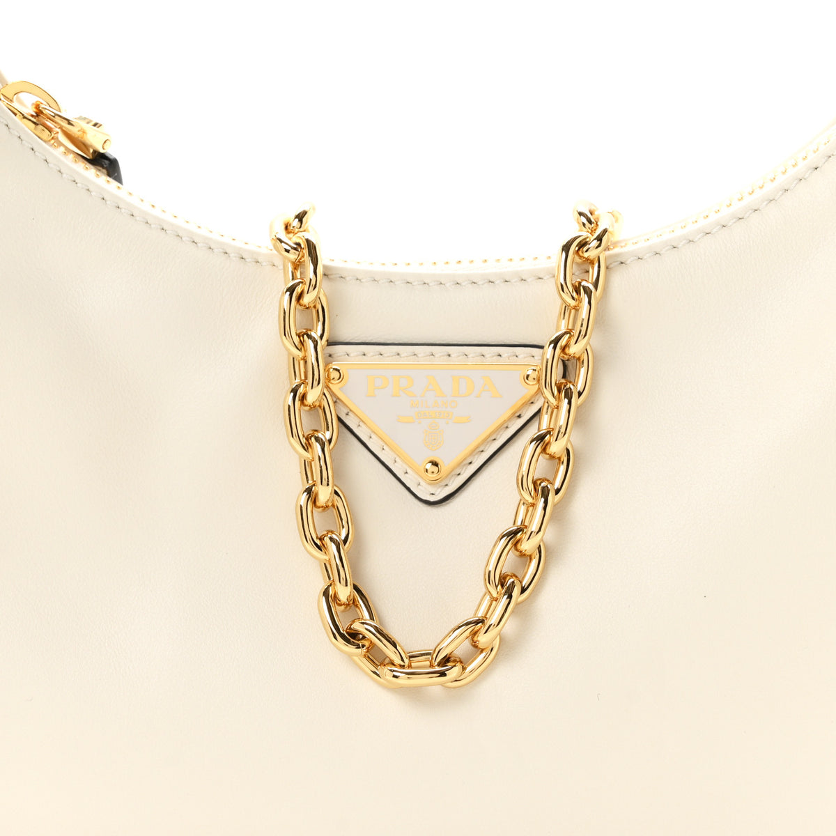 Prada Vitello Re-Edition 2005 Shoulder Bag White 8 of 10