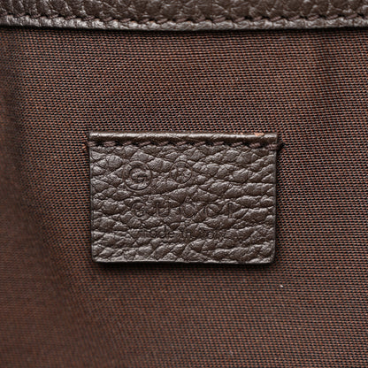 Gucci Monogram Dollar Calfskin O Drawstring Backpack Beige Ebony Testa di Moro Dark Chocolate 6 of 10