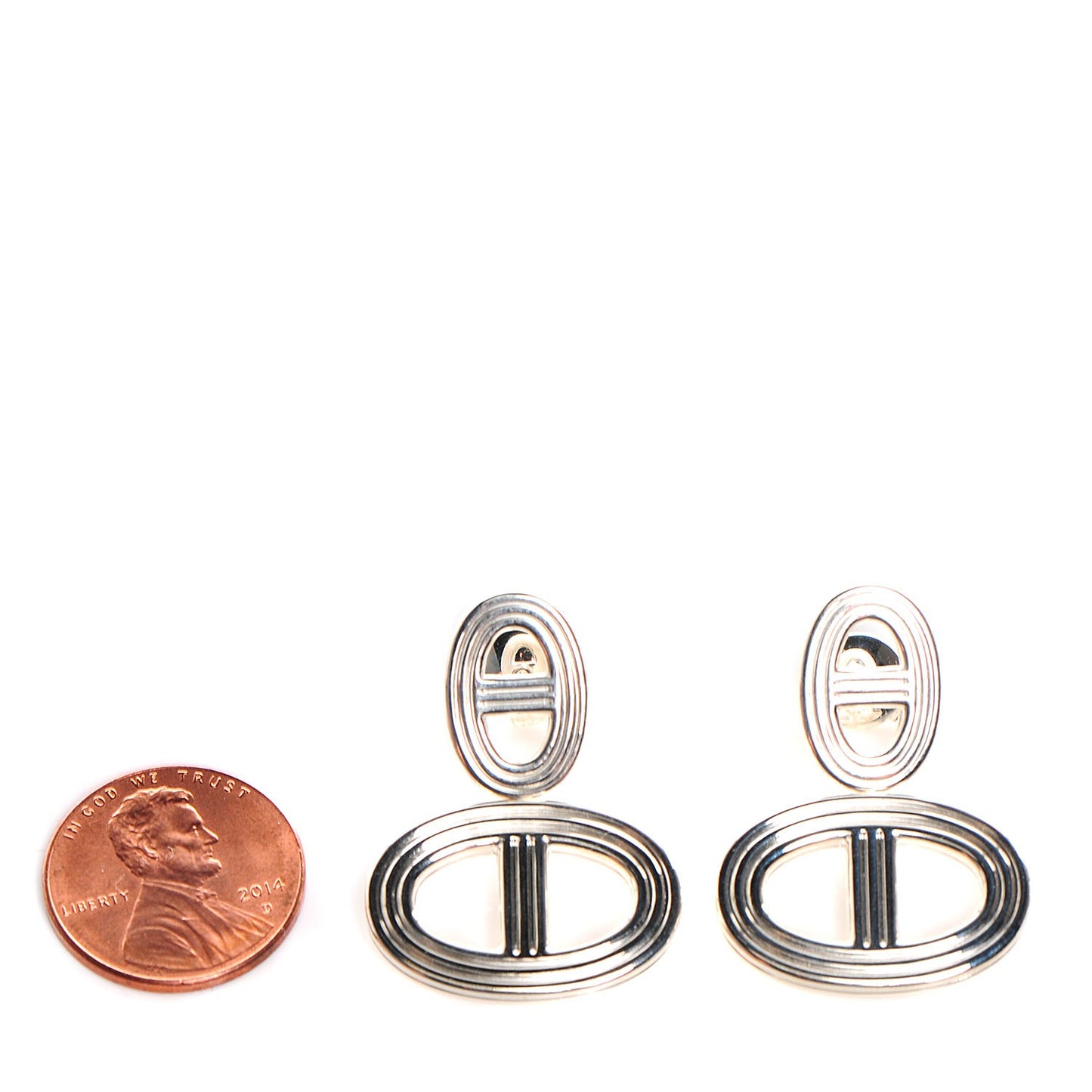 Sterling Silver Chaine D'Ancre 24 Earrings GM