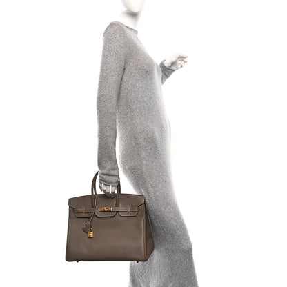 Hermes Epsom Birkin 35 Etoupe 2 of 10