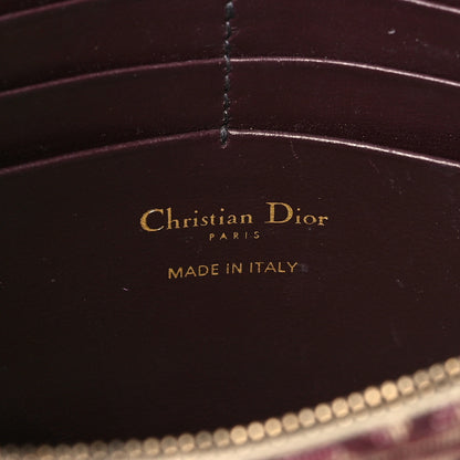 Christian Dior Oblique Saddle Chain Pouch Burgundy 6 of 8