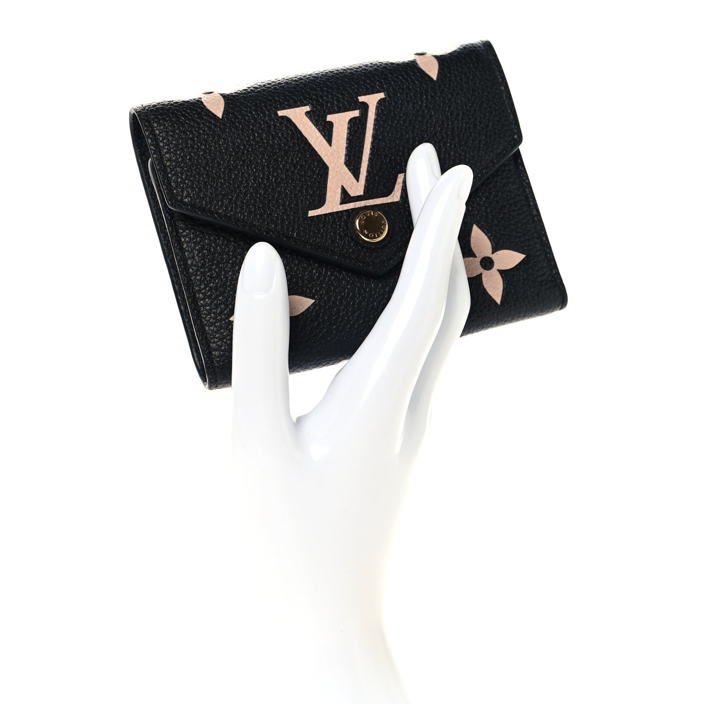 Empreinte Monogram Giant Victorine Wallet Black Beige