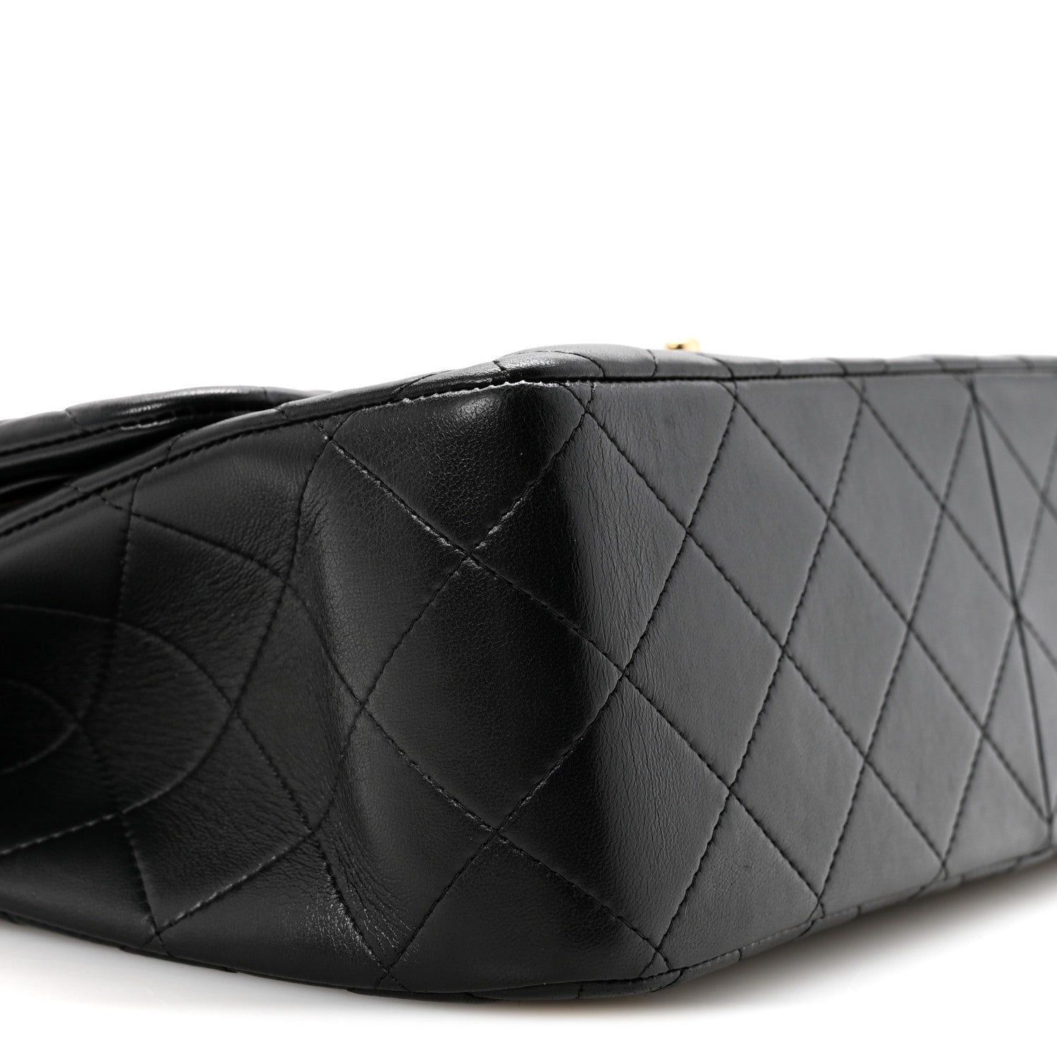 Chanel Lambskin Quilted Jumbo Double Flap Black 9 of 11