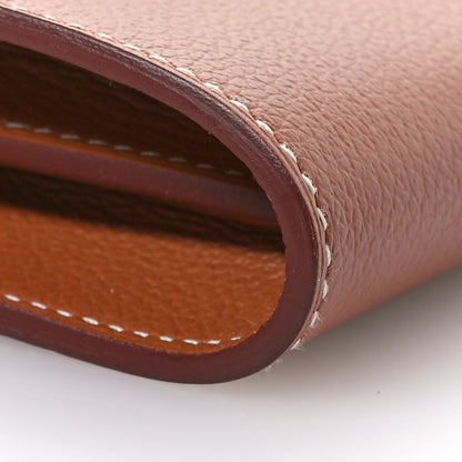 Hermes Evercolor Cavale Kelly Wallet To Go Gold 9 of 11