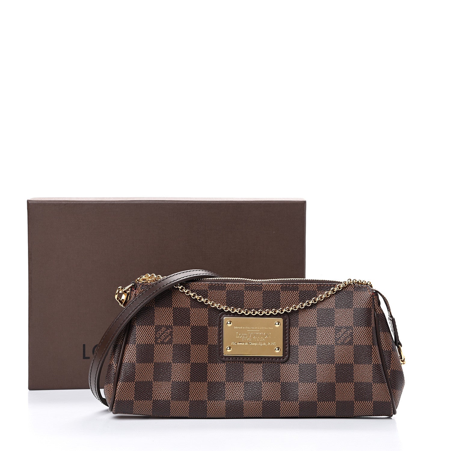 Louis Vuitton Damier Ebene Eva Clutch 10 of 10