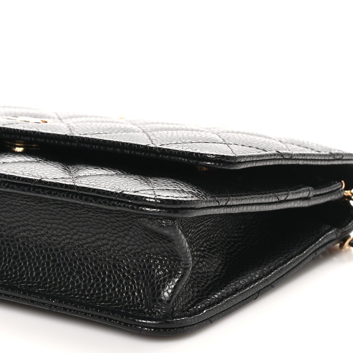 Chanel Caviar Quilted Wallet on Chain WOC Black 11 of 12