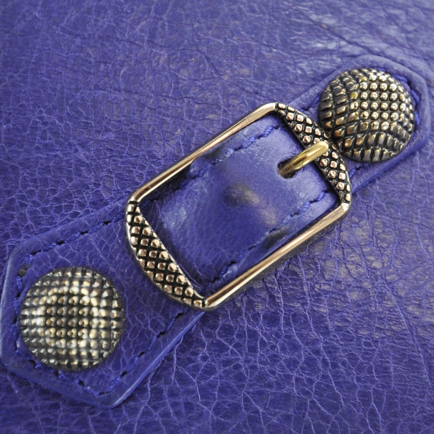 Balenciaga Agneau Giant 12 Rose Gold Hardware Money Wallet Bleu Lavande 12 of 12