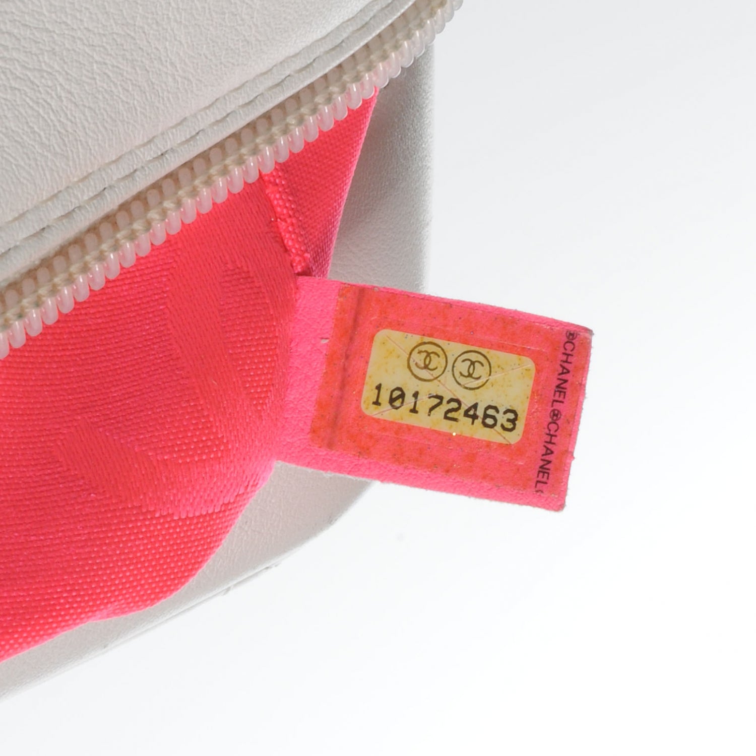 Chanel Calfskin Quilted Small Cambon Bowler White Black 7 of 7