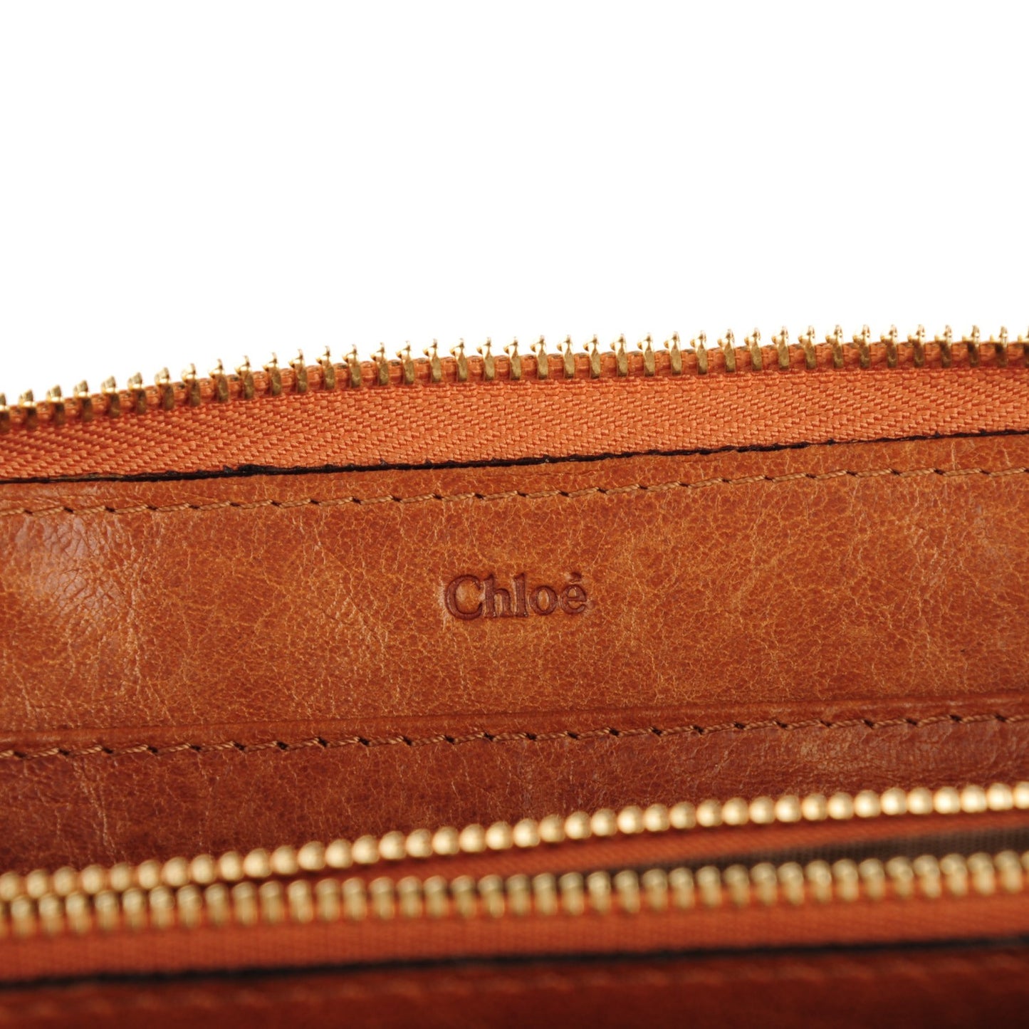 Calfskin Ethel Zip Around Wallet Nutmeg