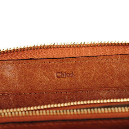 Chloe Calfskin Ethel Zip Around Wallet Nutmeg 5 of 7