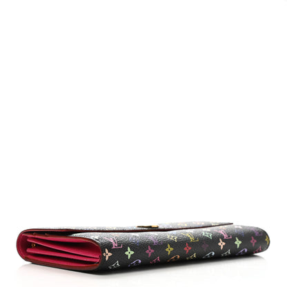 Louis Vuitton Monogram Multicolor Sarah Wallet Black Grenade 4 of 9