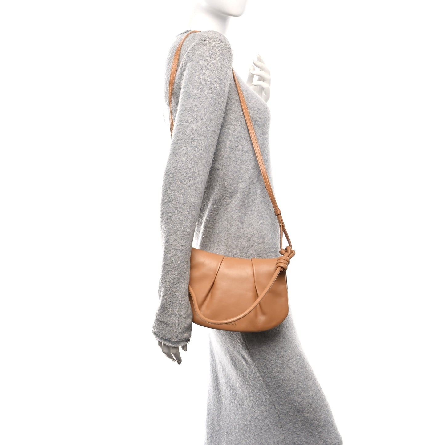 Shiny Nappa Calfskin Paseo Satchel Warm Desert