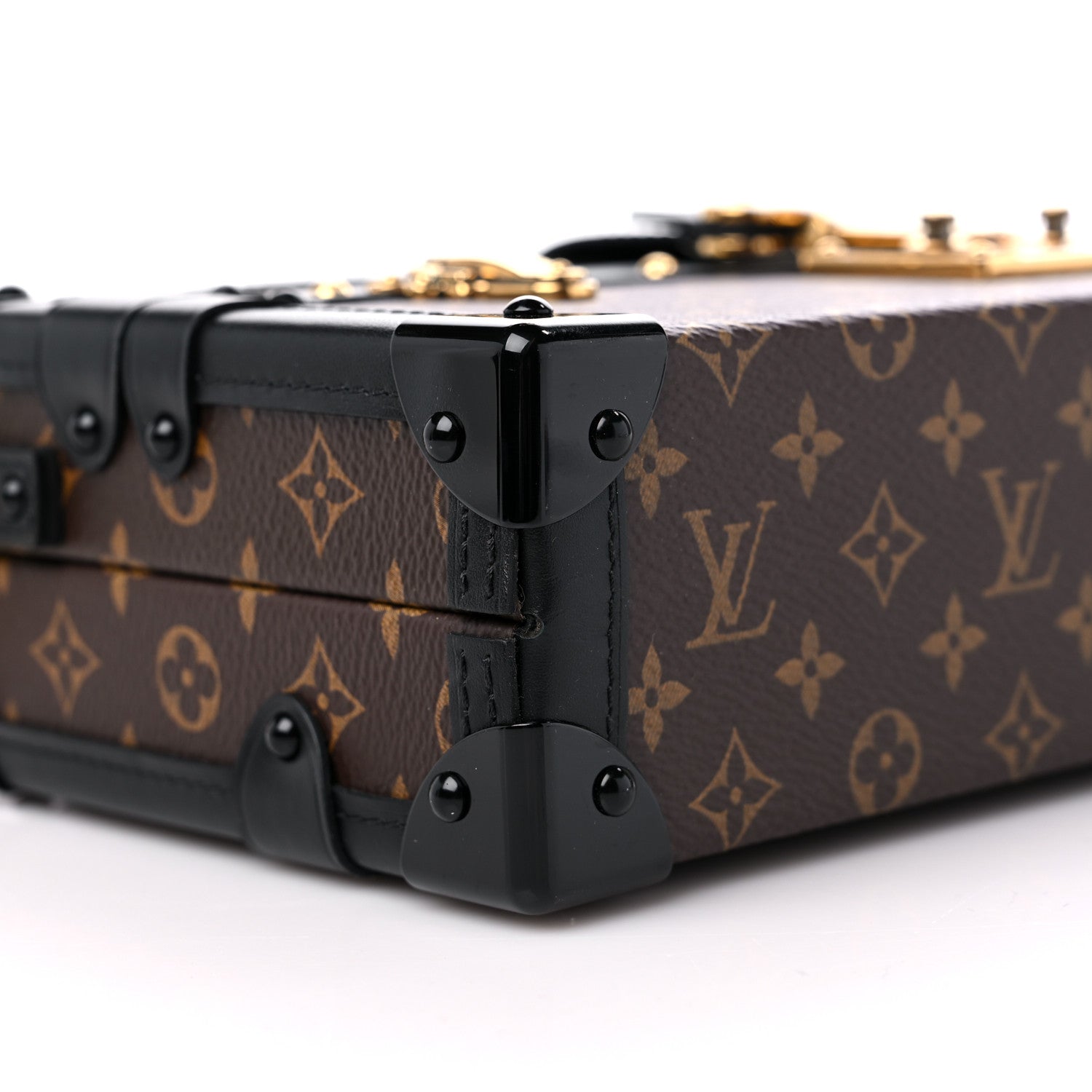 Louis Vuitton Monogram Petite Malle East West Black 7 of 8