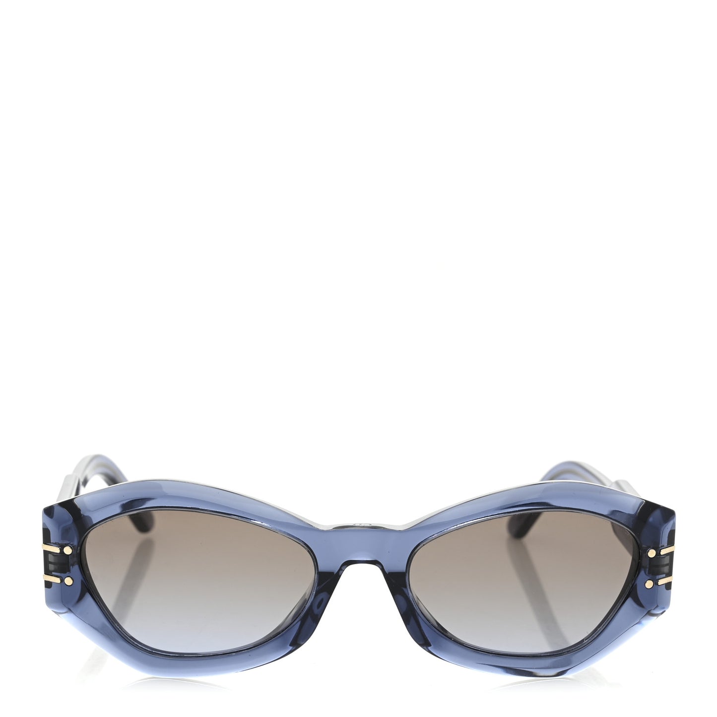 Acetate DiorSignature B1U Butterfly Sunglasses Blue