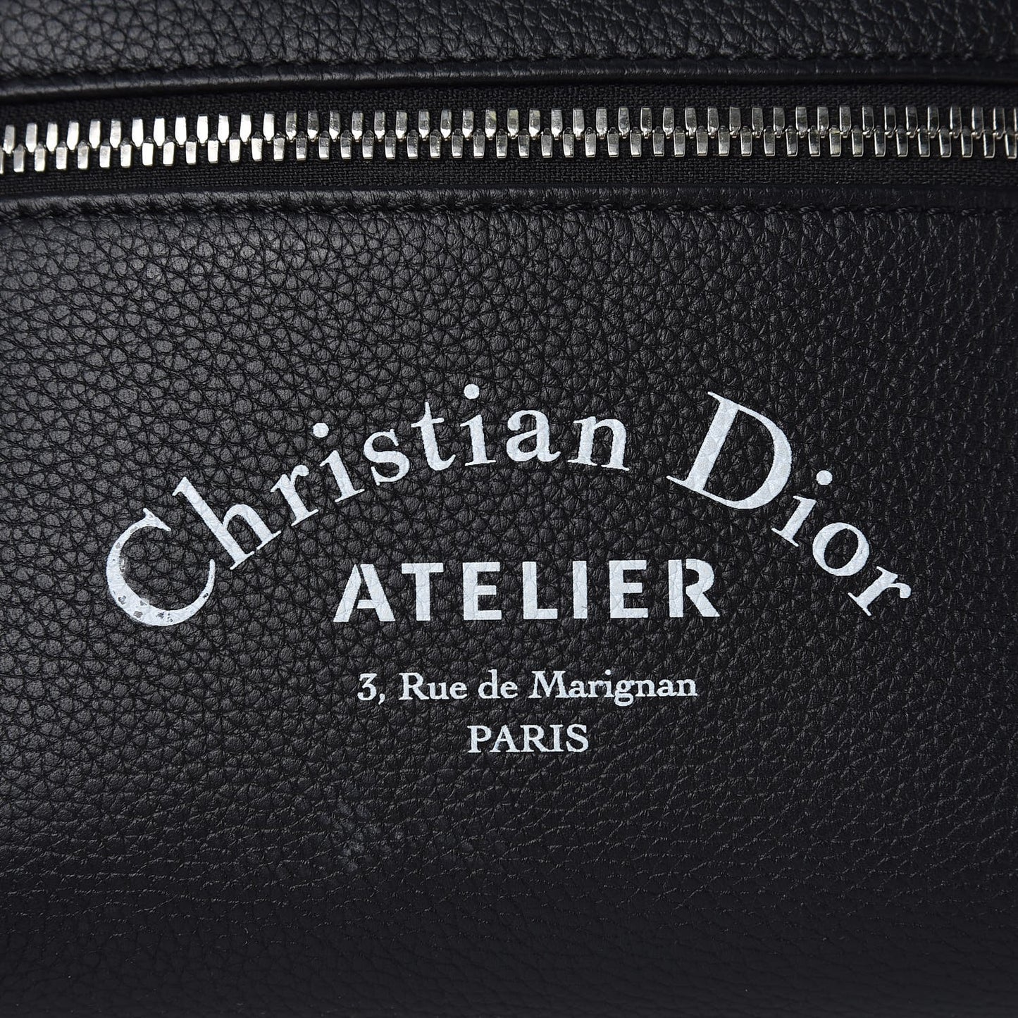 Grained Calfskin Mini Rider Backpack Black