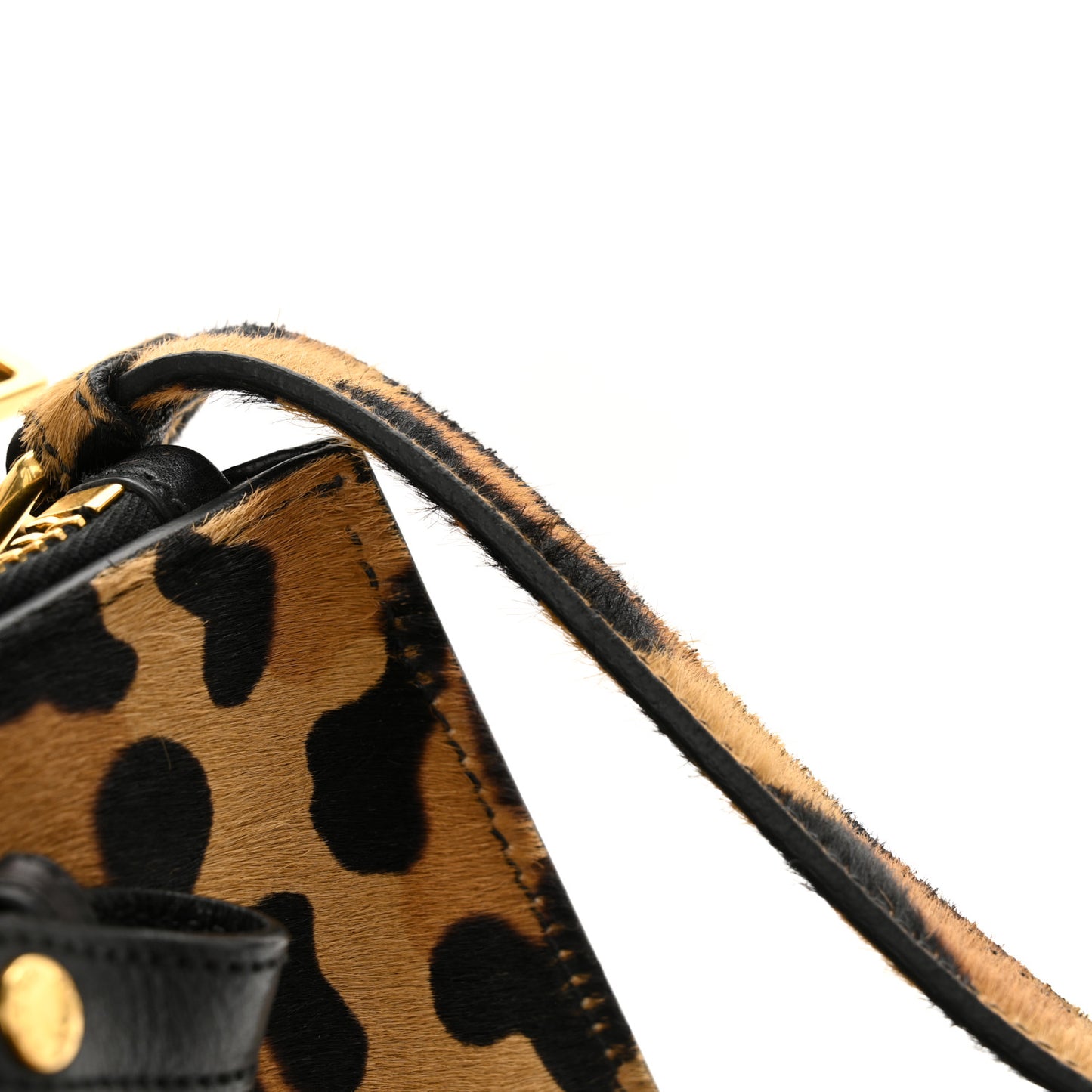 Cavallino Leopard Print Twin Pocket Tote Miele Moro