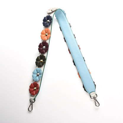 Fendi Vitello Dolce Flowerland Bi-Color Studded Strap You White Ice Multicolor 6 of 6