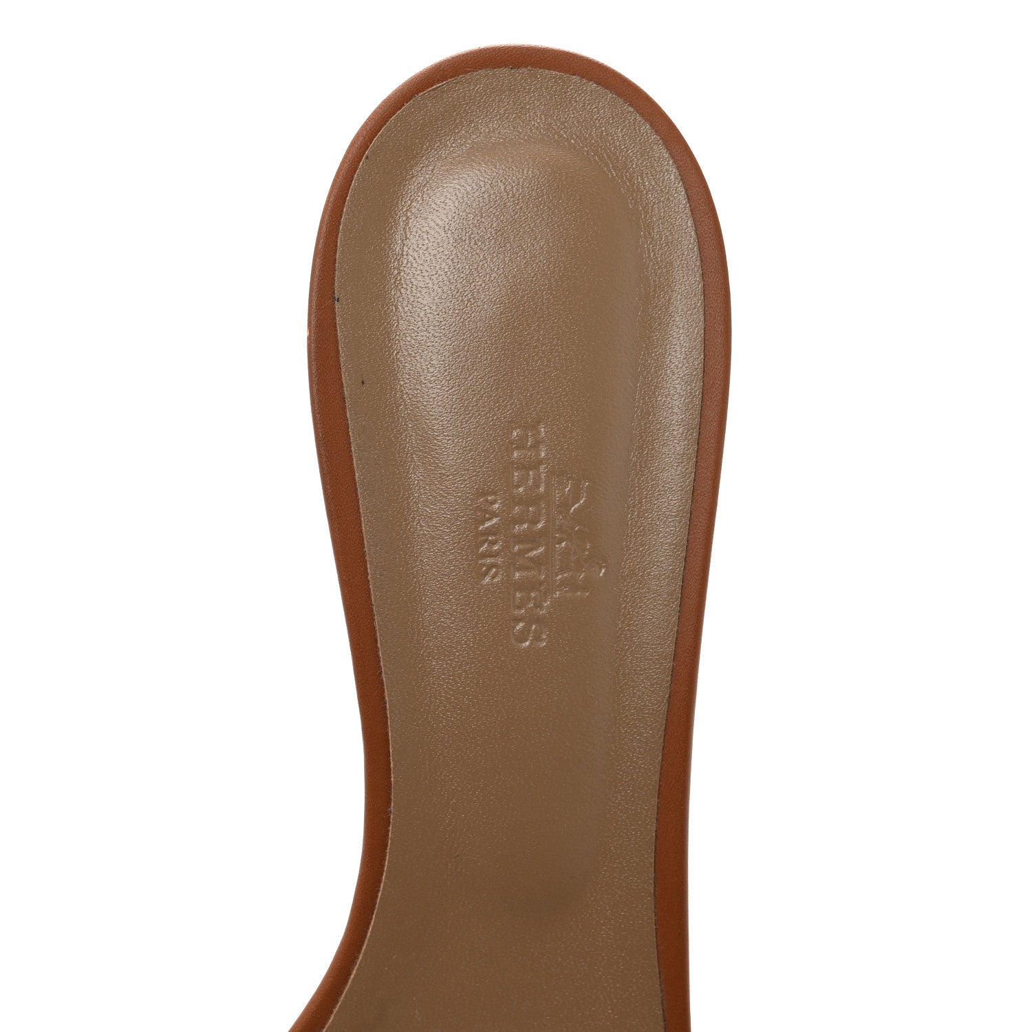 Hermes Calfskin Oasis Sandals 39.5 Gold 7 of 10