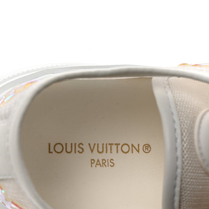 Louis Vuitton Iridescent Technical Mesh Monogram LV Squad Low Top Sneakers 36.5 Rose Clair 8 of 9