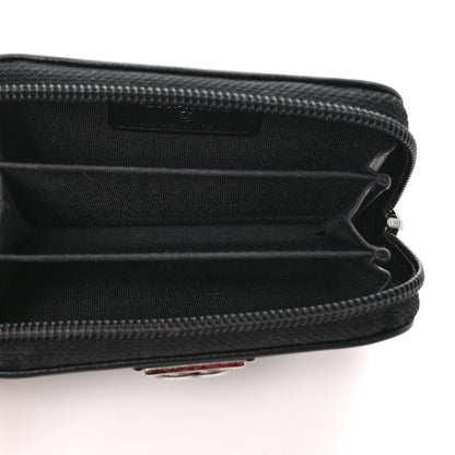 Chanel Caviar Quilted Boy Zip Around Coin Purse Wallet Black 5 of 11