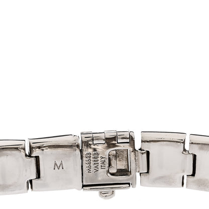 Louis Vuitton Palladium Monogram Nanogram Tennis Bracelet M Silver 4 of 5