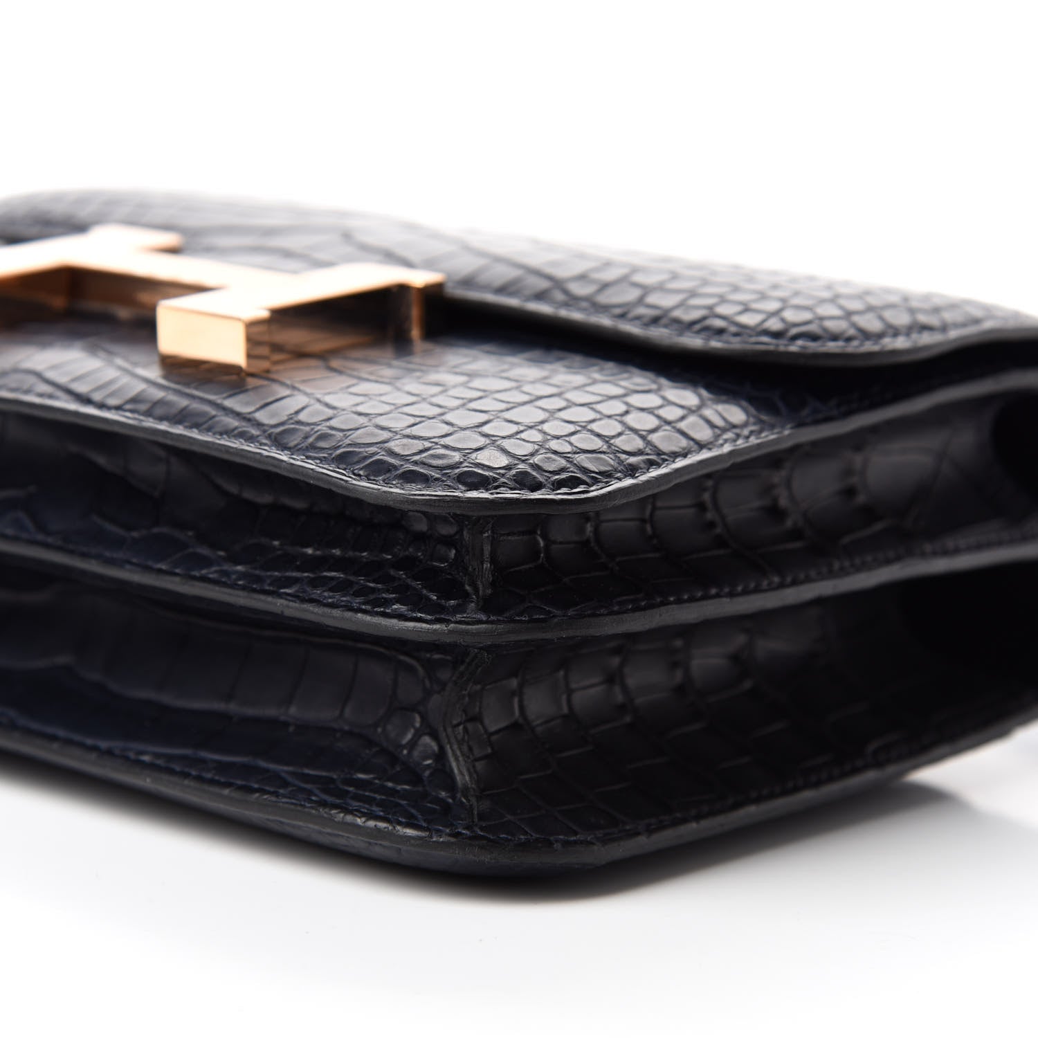 Hermes Matte Alligator Constance 18 Bleu Indigo 7 of 21