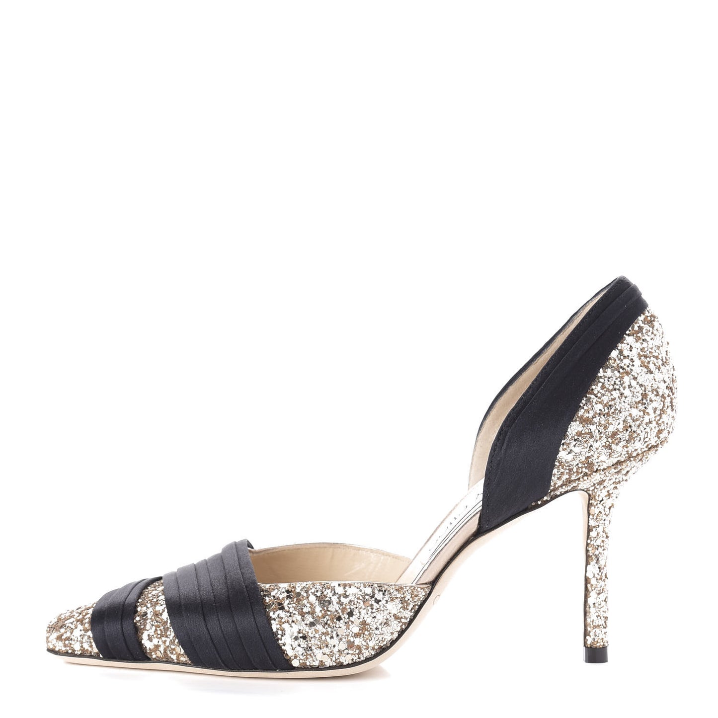 Glitter Lyrin 85 D'Orsay Pumps 37 Black Gold