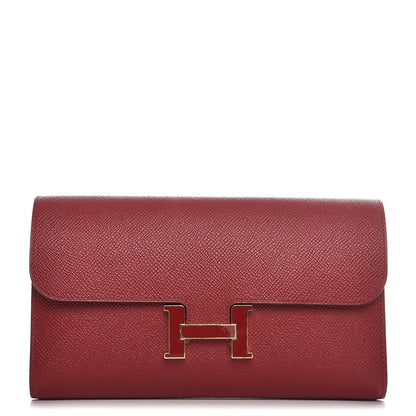 Hermes Epsom Constance Long Wallet Rouge Grenat 1 of 12