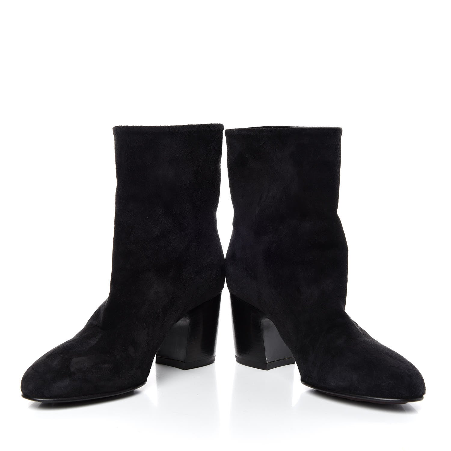 Chanel Suede Calfskin CC Short Boots 35.5 Black 5 of 11