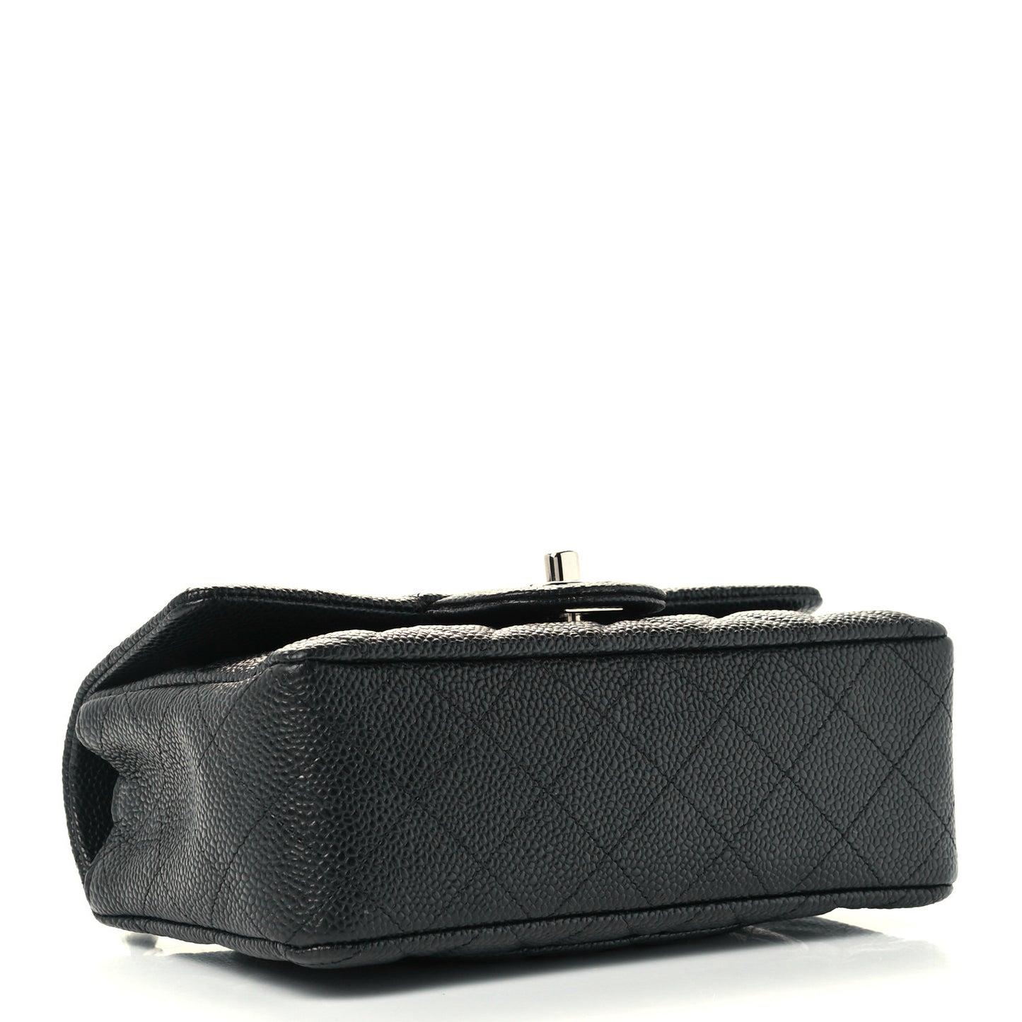 Caviar Quilted Mini Rectangular Flap Black