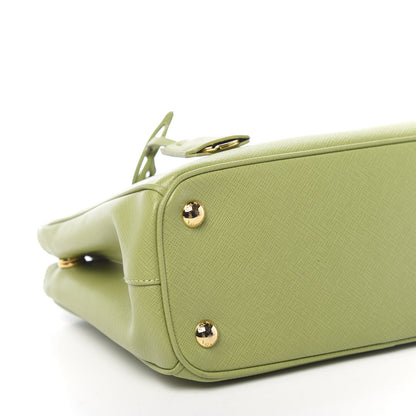Prada Saffiano Lux Mini Galleria Double Zip Tote Prato 8 of 12