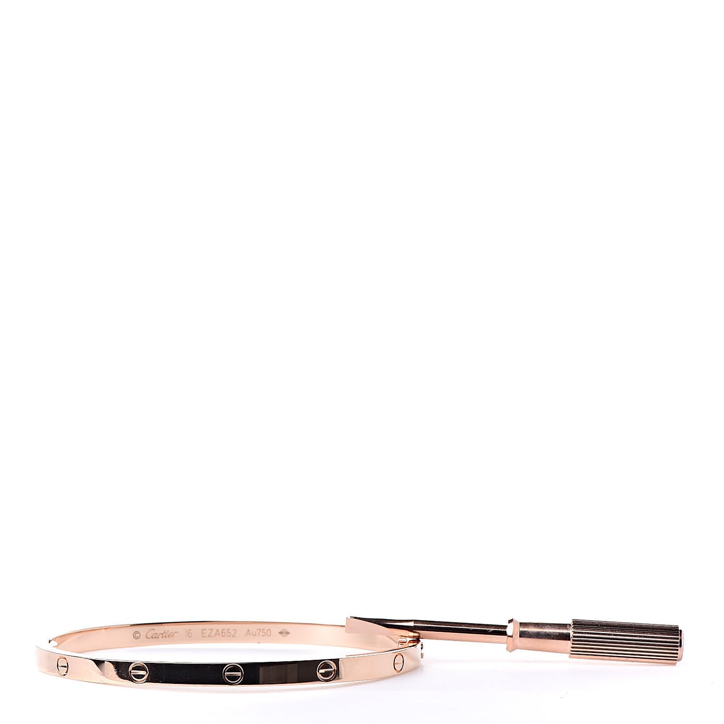 18K Pink Gold Small LOVE Bracelet 16