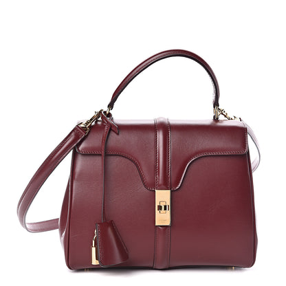 Celine Satinated Calfskin Small 16 Top Handle Bag Light Burgundy 1 of 12