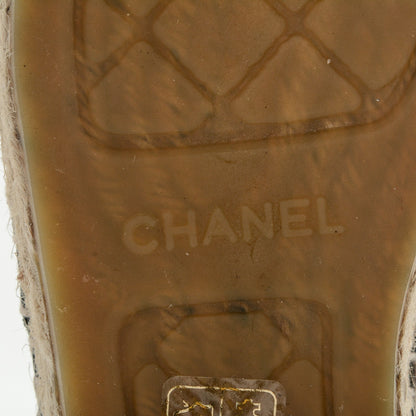 Chanel Lambskin CC Espadrilles 41 Black 7 of 8