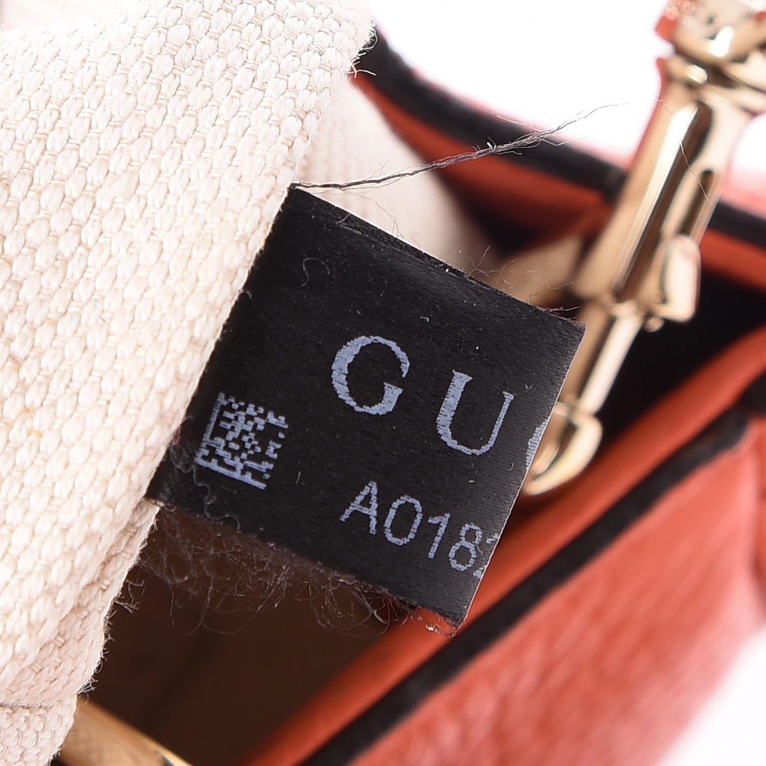 Gucci Calfskin Mini Bamboo Shopper Tote Dark Orange 6 of 7