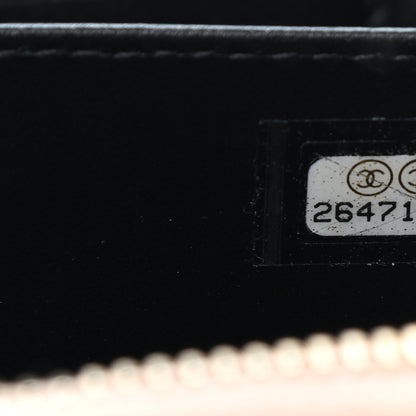 Chanel Caviar Quilted CC Filigree Vanity Clutch With Chain Beige Black 6 of 6