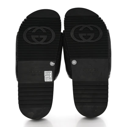 Gucci Econyl Nylon Demetra GG Monogram Mens Off the Grid Slide Sandals 9 Black 5 of 9
