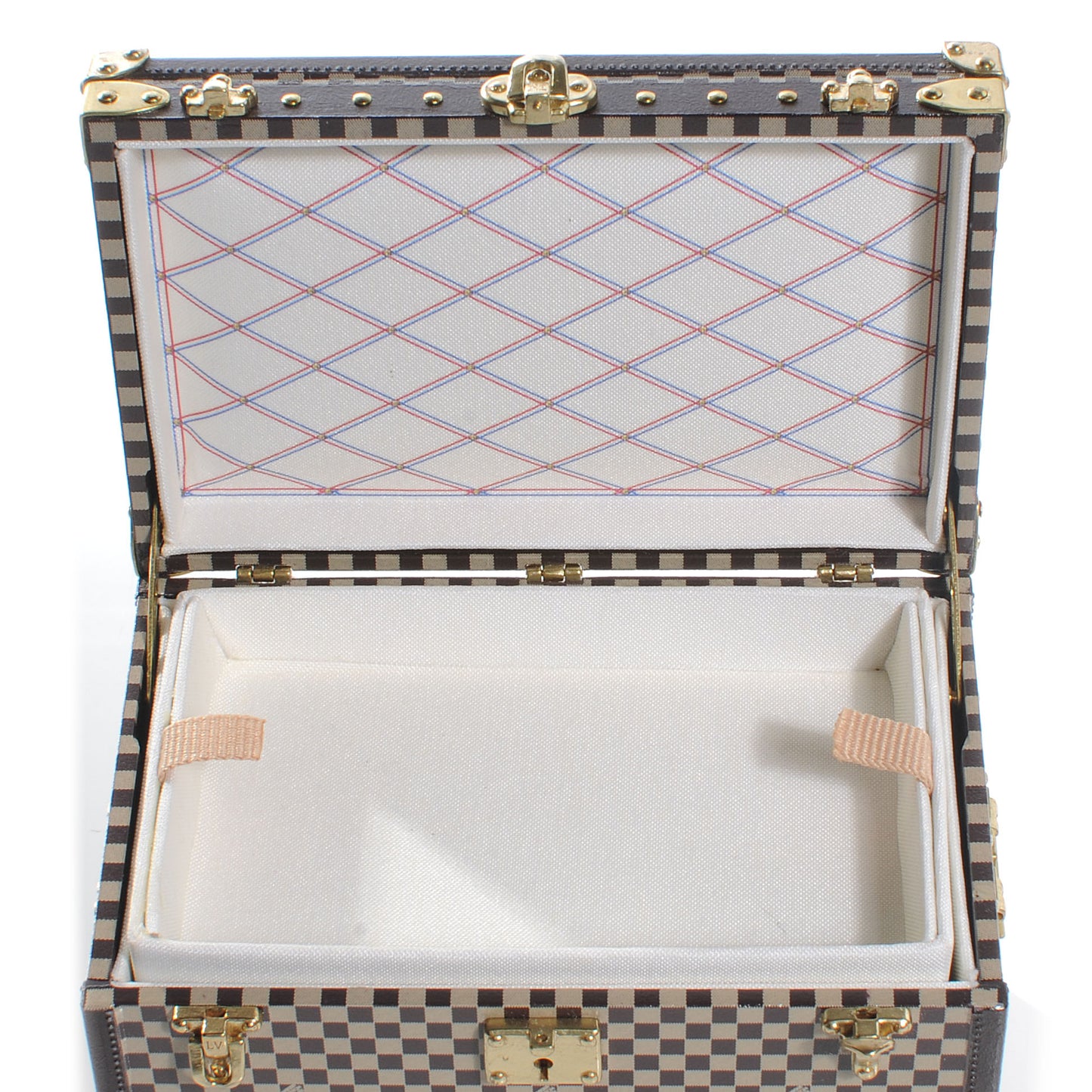 Damier 1895 Ladies Hat Trunk Mini Malle Chapeaux Jewelry Box VIP