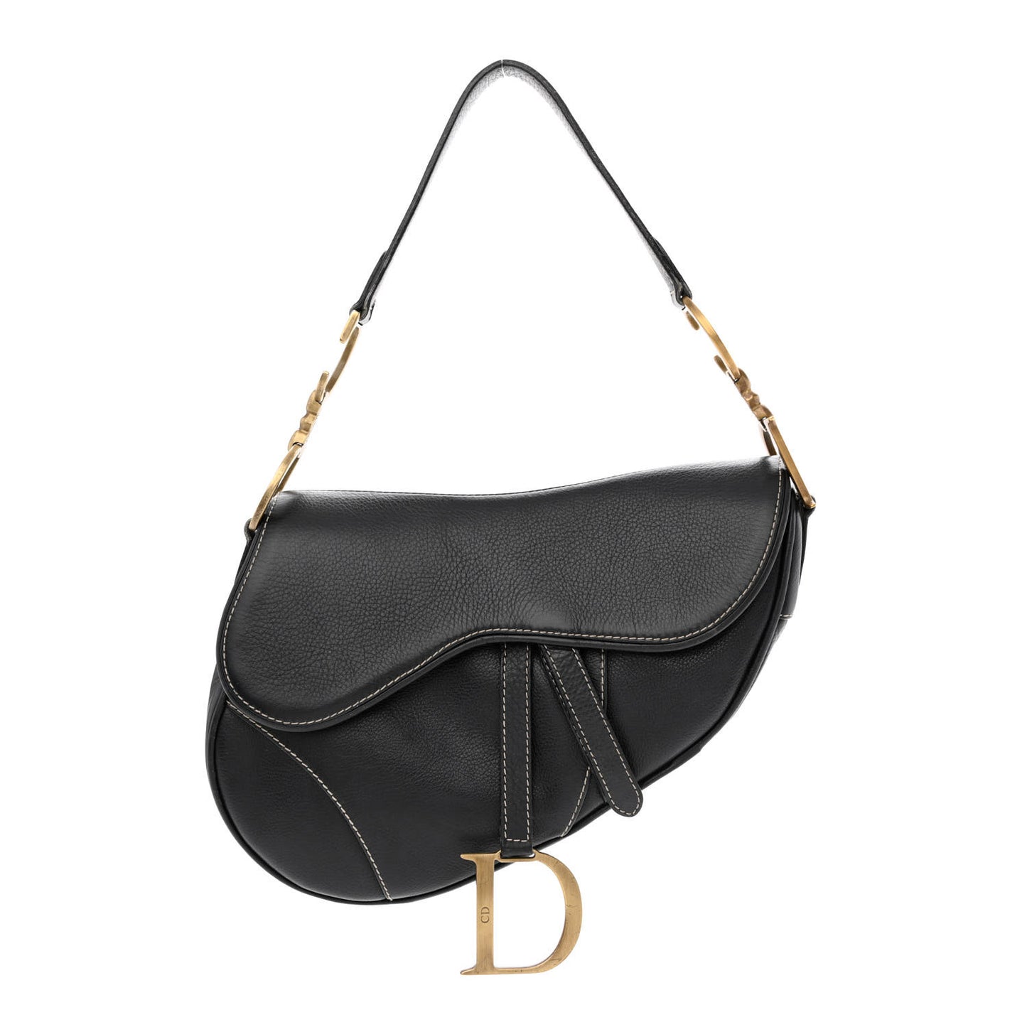 Calfskin Saddle Bag Black